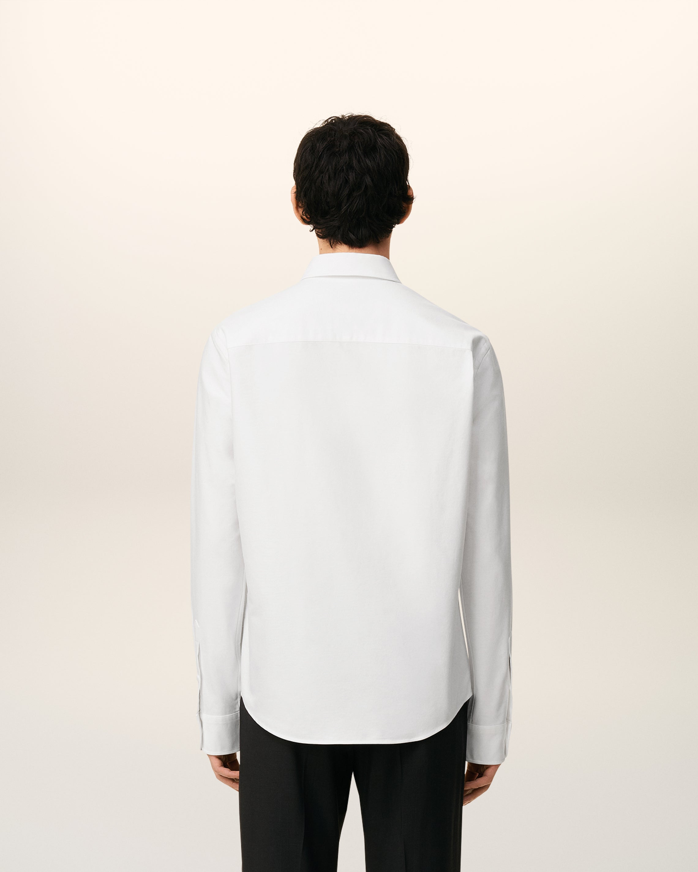 WHITE COTTON BUTTON DOWN AMI DE COEUR SHIRT - 5