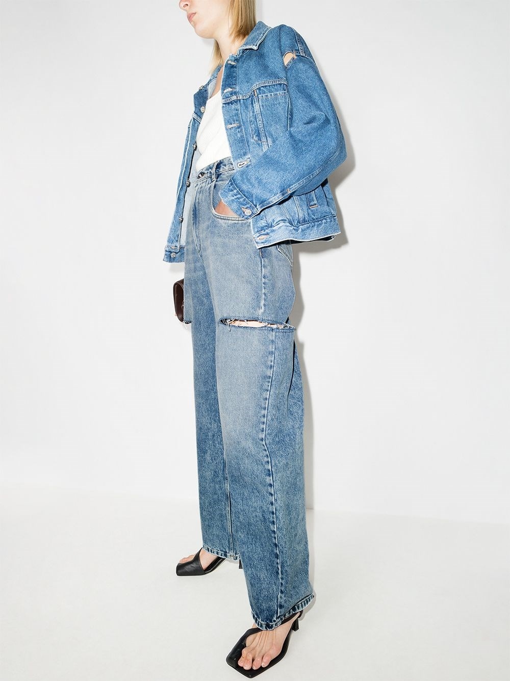 Denim cotton jeans - 5