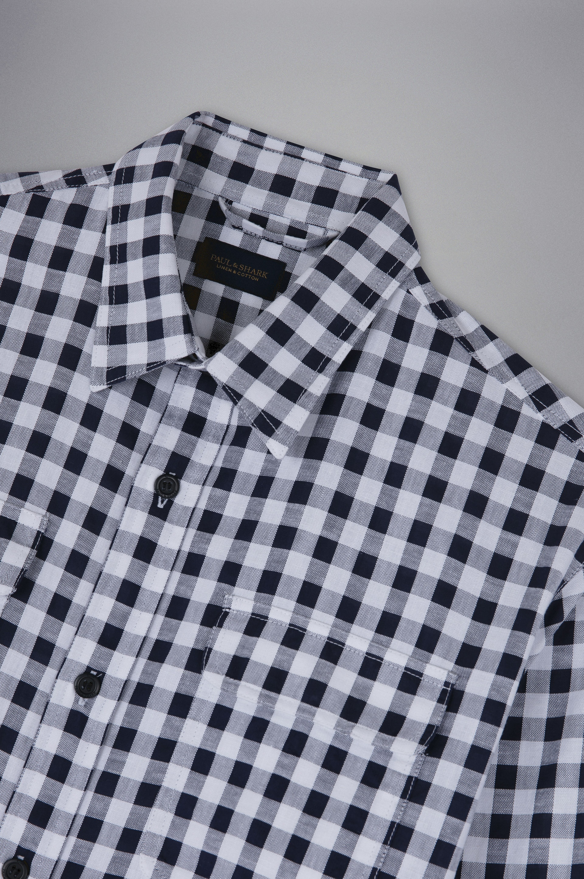 COTTON E LINEN OVERSHIRT - 5