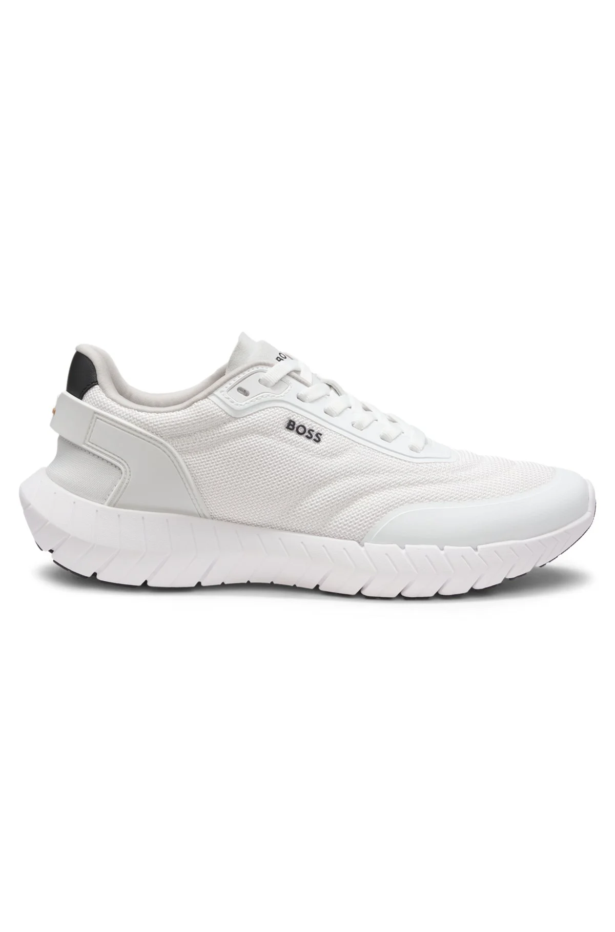 RUNNING SNEAKERS WITH LEATHER TRIMS - 1