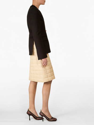 Bottega Veneta High-rise quilted leather skirt outlook