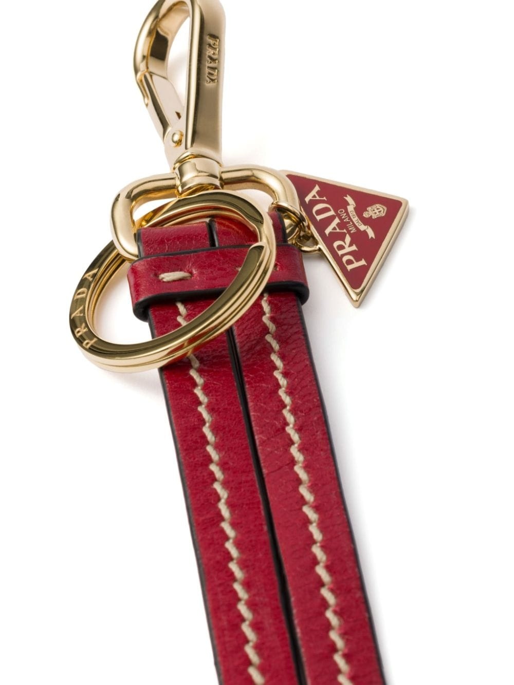 leather bag charm and keychain - 2