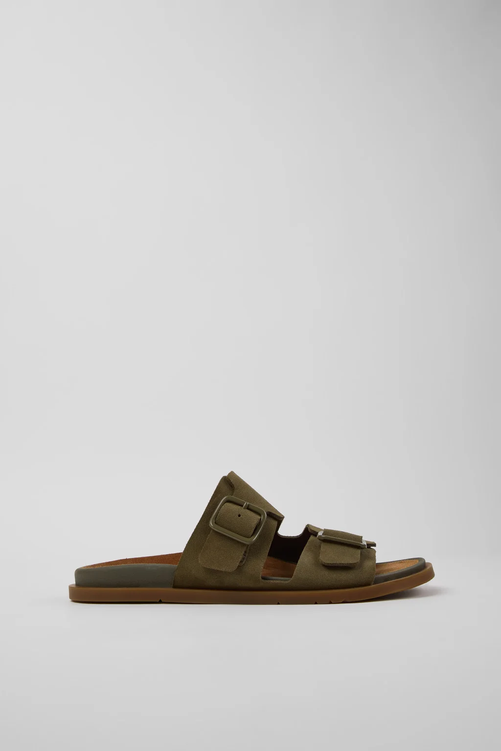 Green Suede Sandals for Men. - 1