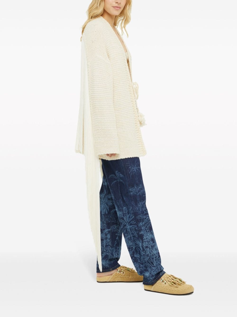 Bright Hues fringed cardigan - 3