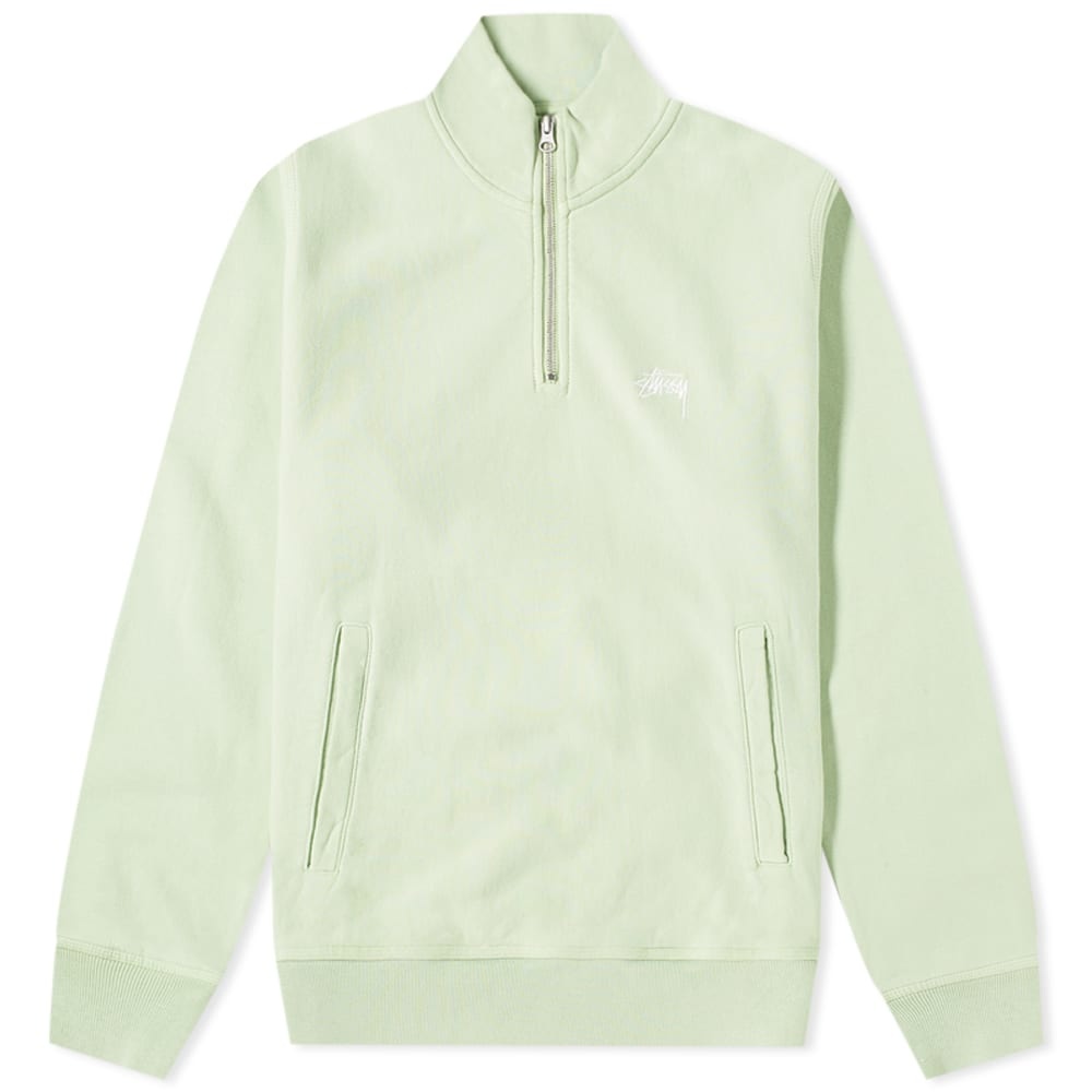 Stussy Logo Half Zip Sweat - 1