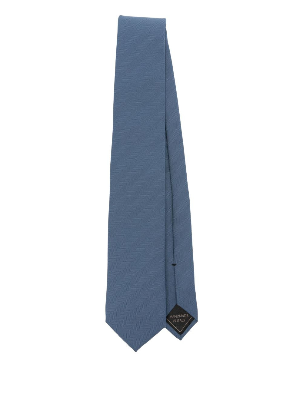 herringbone silk tie - 1