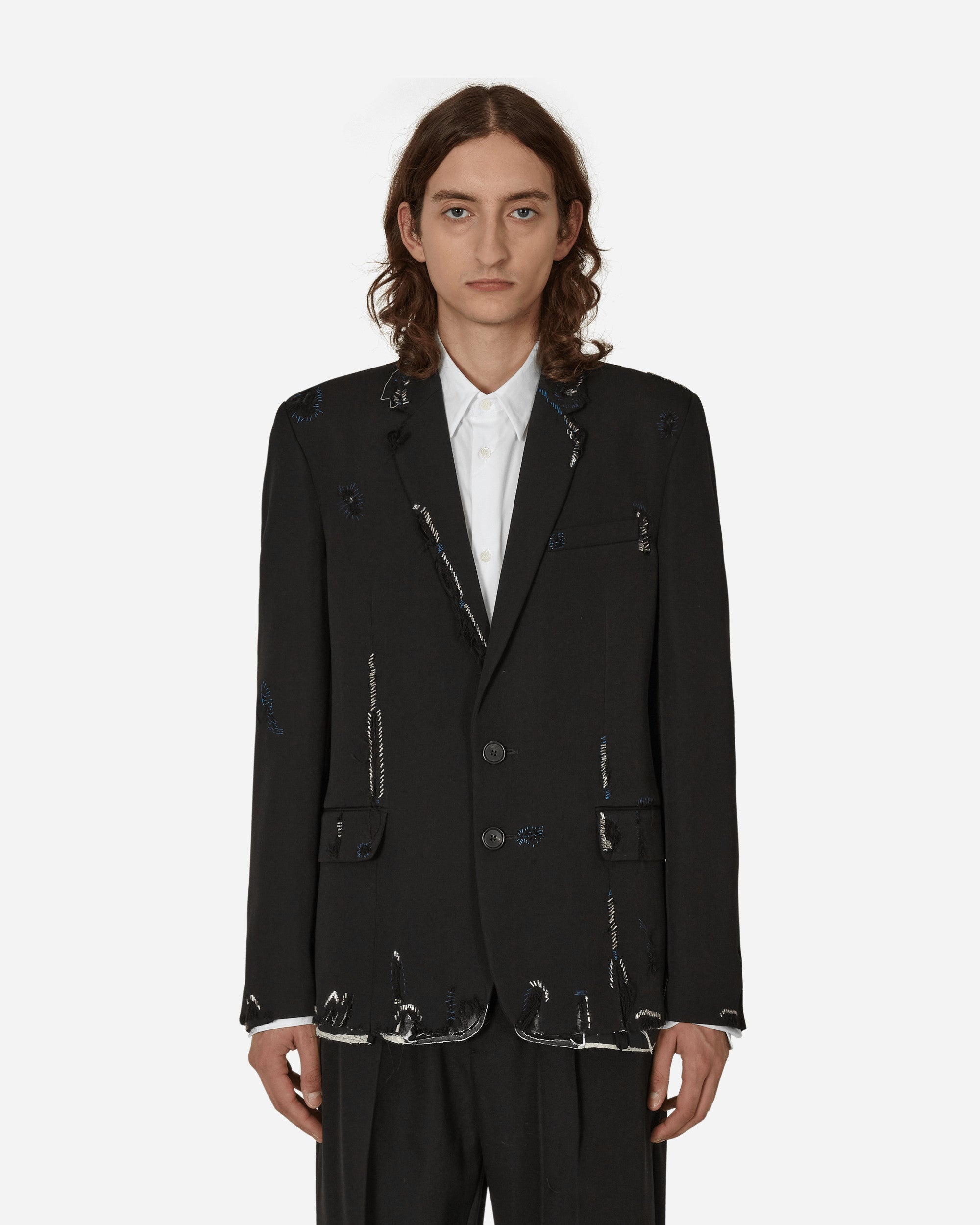 Wool Convertible Blazer Black - 1