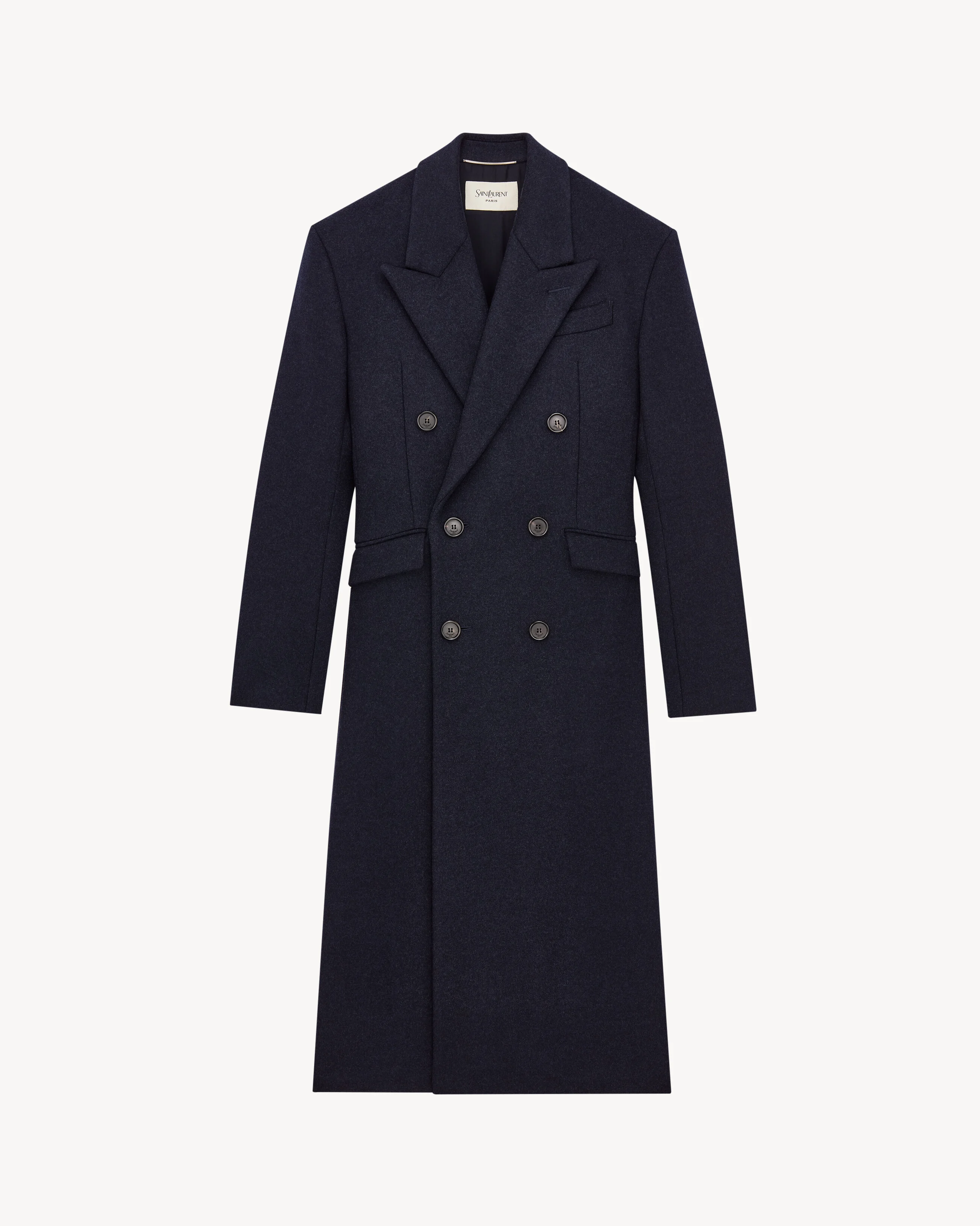 LONG COAT IN DOUBLE-FACE WOOL FELT - 1