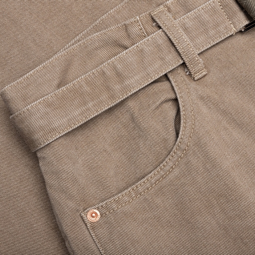 BELTED JEANS - BEIGE - 4