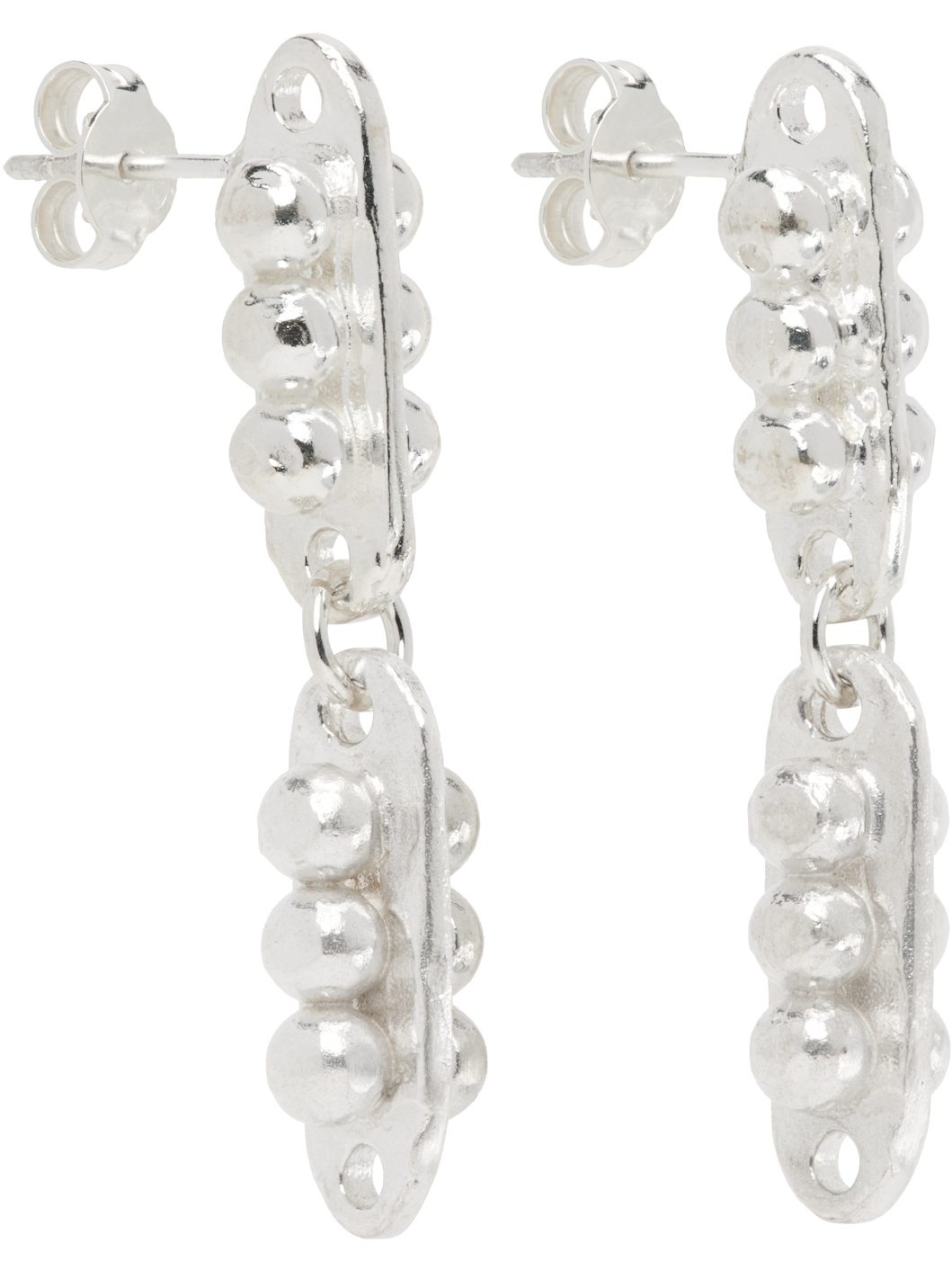 Silver 'The Inkwell' Earrings - 2