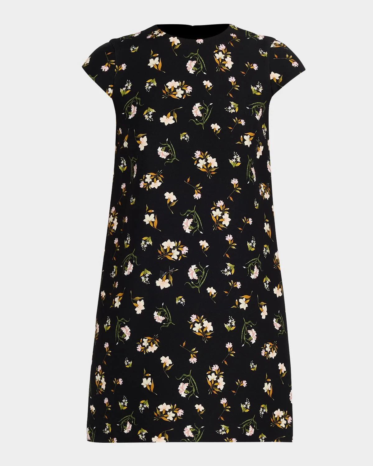 Izzy Floral-Print Cap-Sleeve Mini Dress - 1