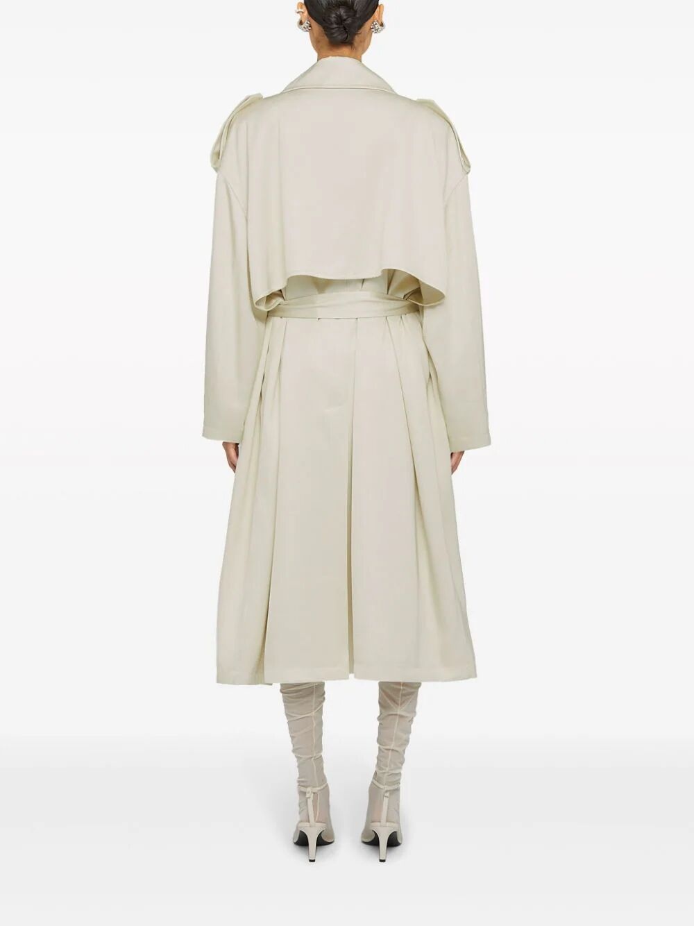 トレンチコート Jil Sander TRENCH COAT 8 (J03AA0153.J65112 280 NATURAL) Jil Sander Belted Trench Coat | White | FARFETCH