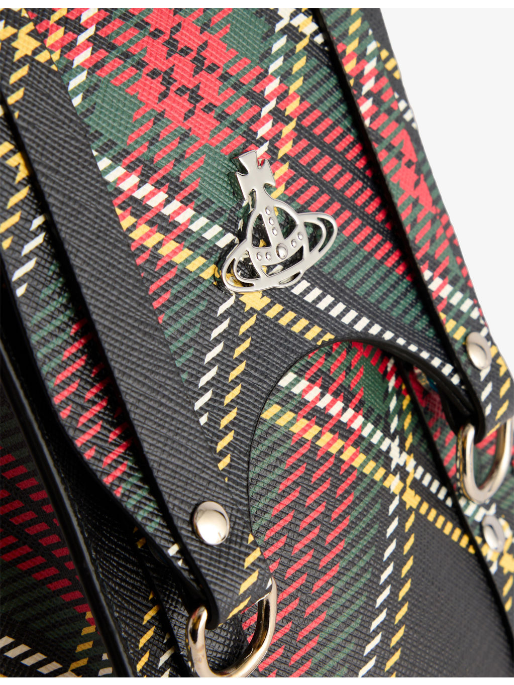 Max Chelsea Tartan Coated-Canvas Mini Cross Body Bag - 3