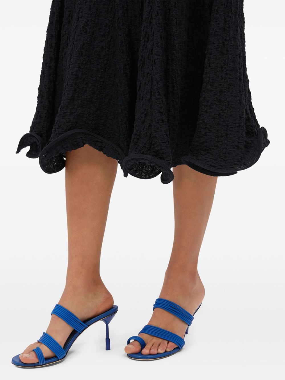 crinkle-effect skirt - 5