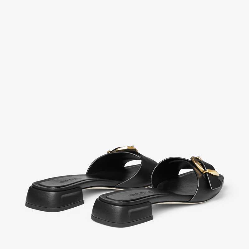 JIMMY CHOO Hawke Mule Flat
Black Leather Flats outlook