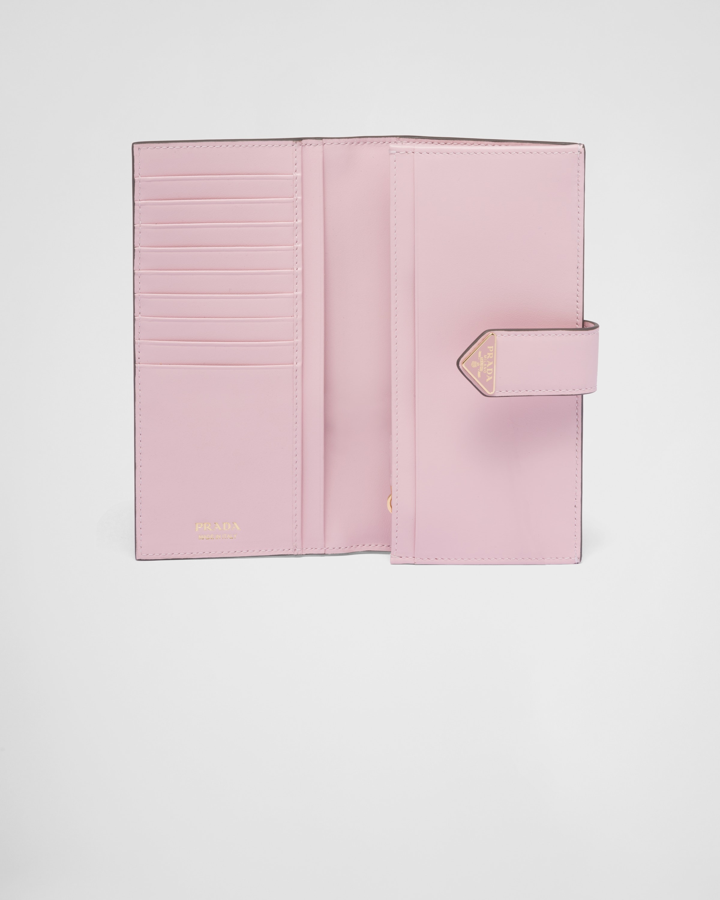 Prada Large Saffiano Zip-Around Wallet Pink