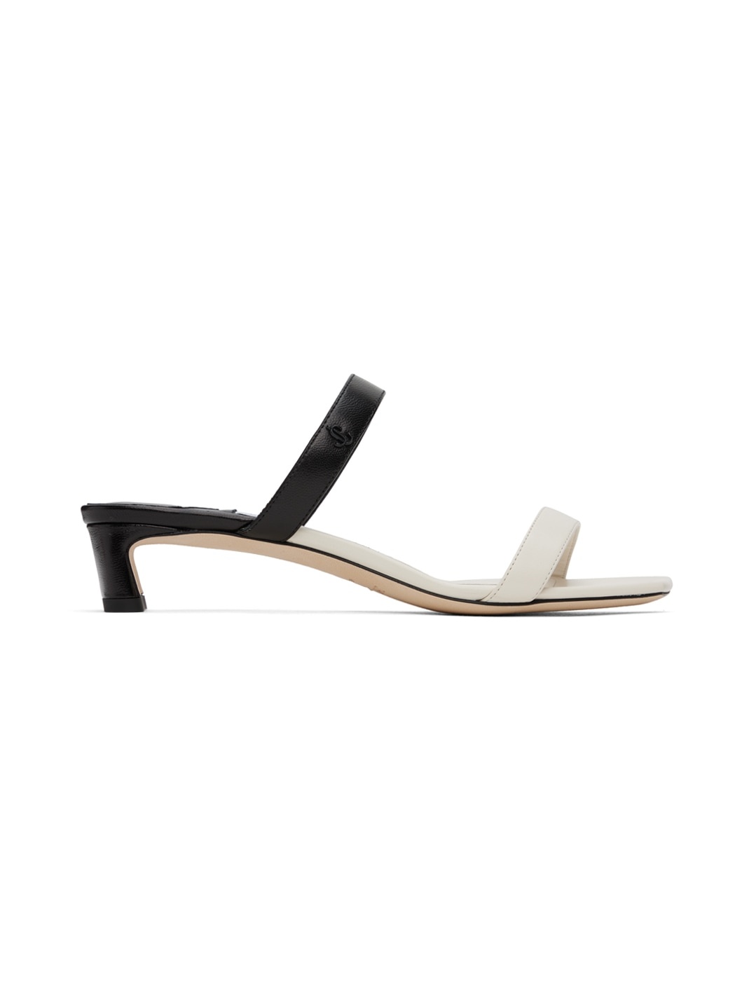 Off-White & Black Kyda 35 Heeled Sandals - 1