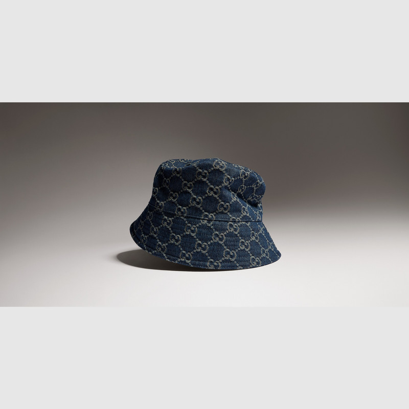 GG cotton denim bucket hat 1