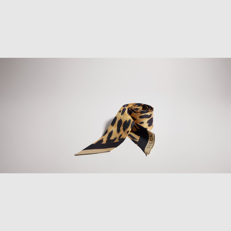 Printed silk twill ribbon 1
