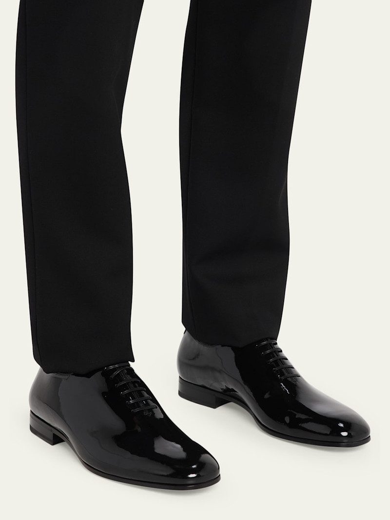 FERRAGAMO Men's Astro Francesina Patent Leather Oxfords outlook