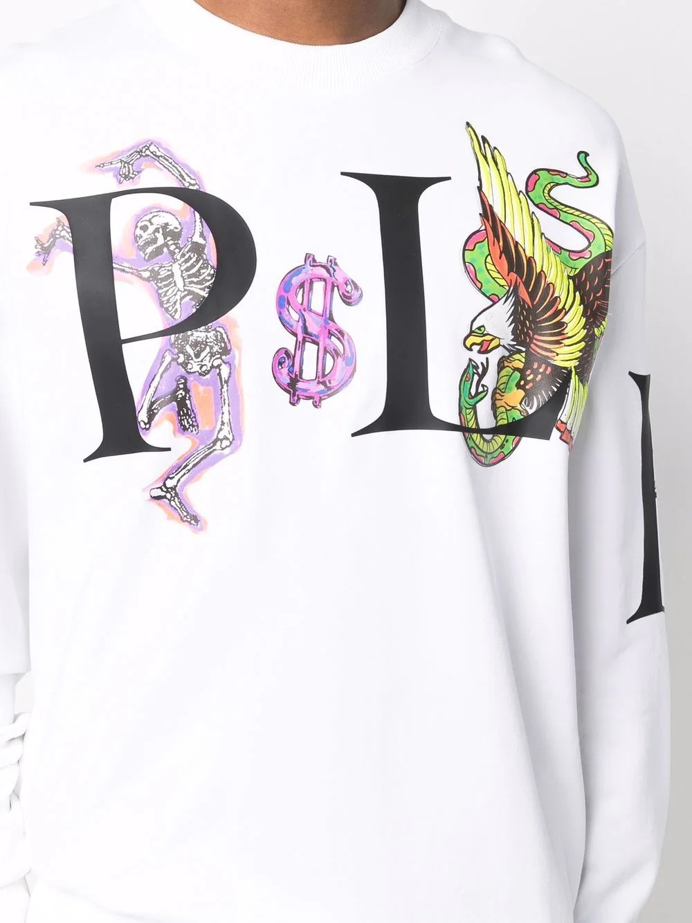 graphic-print cotton sweatshirt - 5