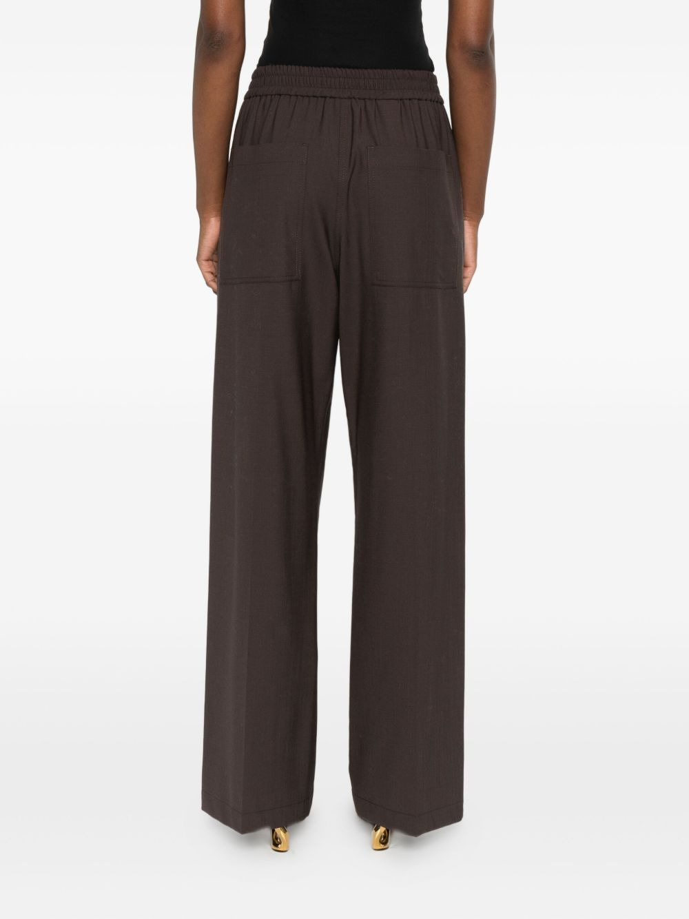 elasticated-waist trousers - 4