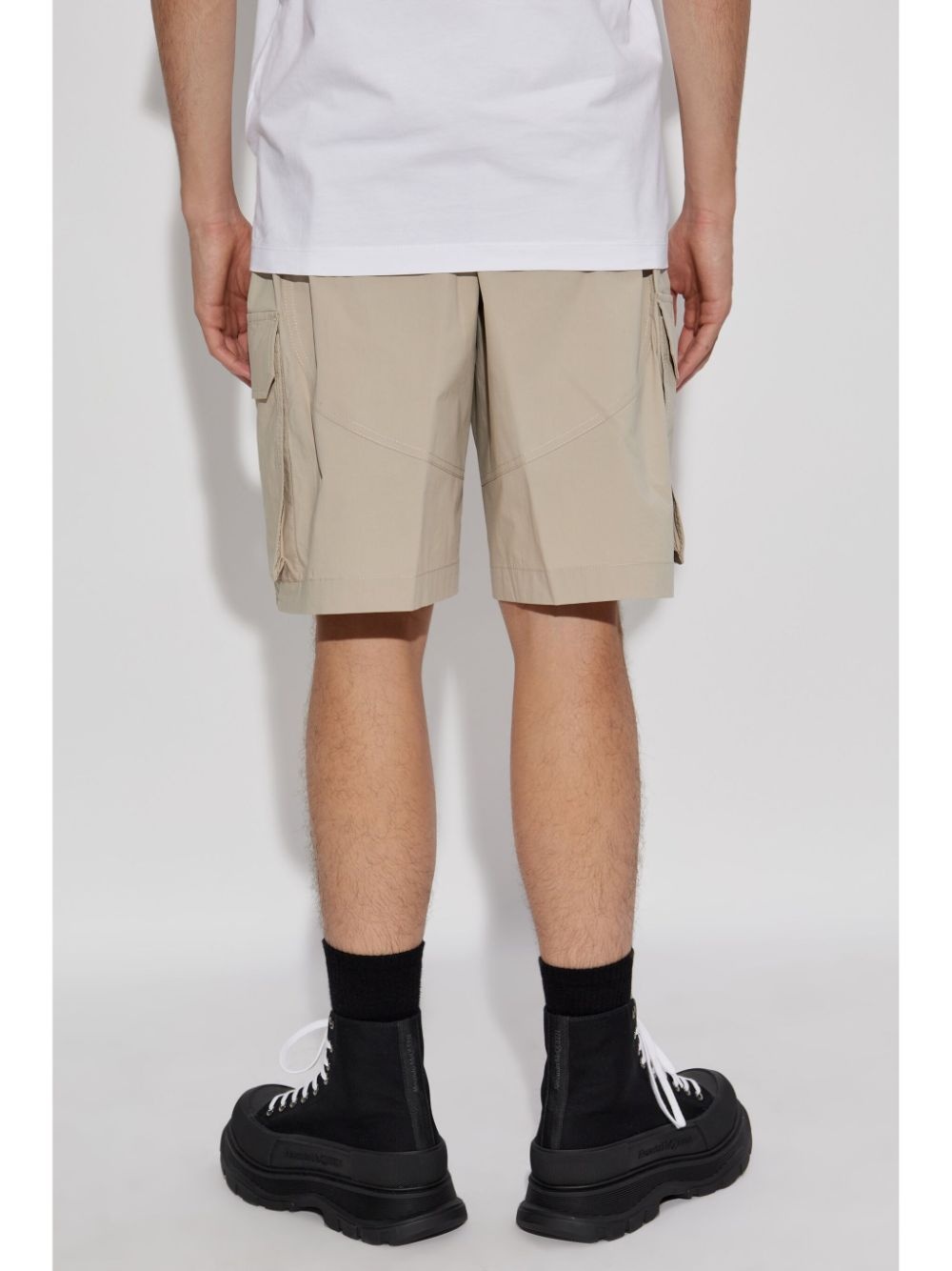 logo-print shorts - 4