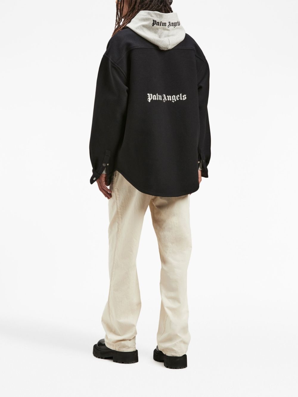 embroidered-logo hoodie - 2