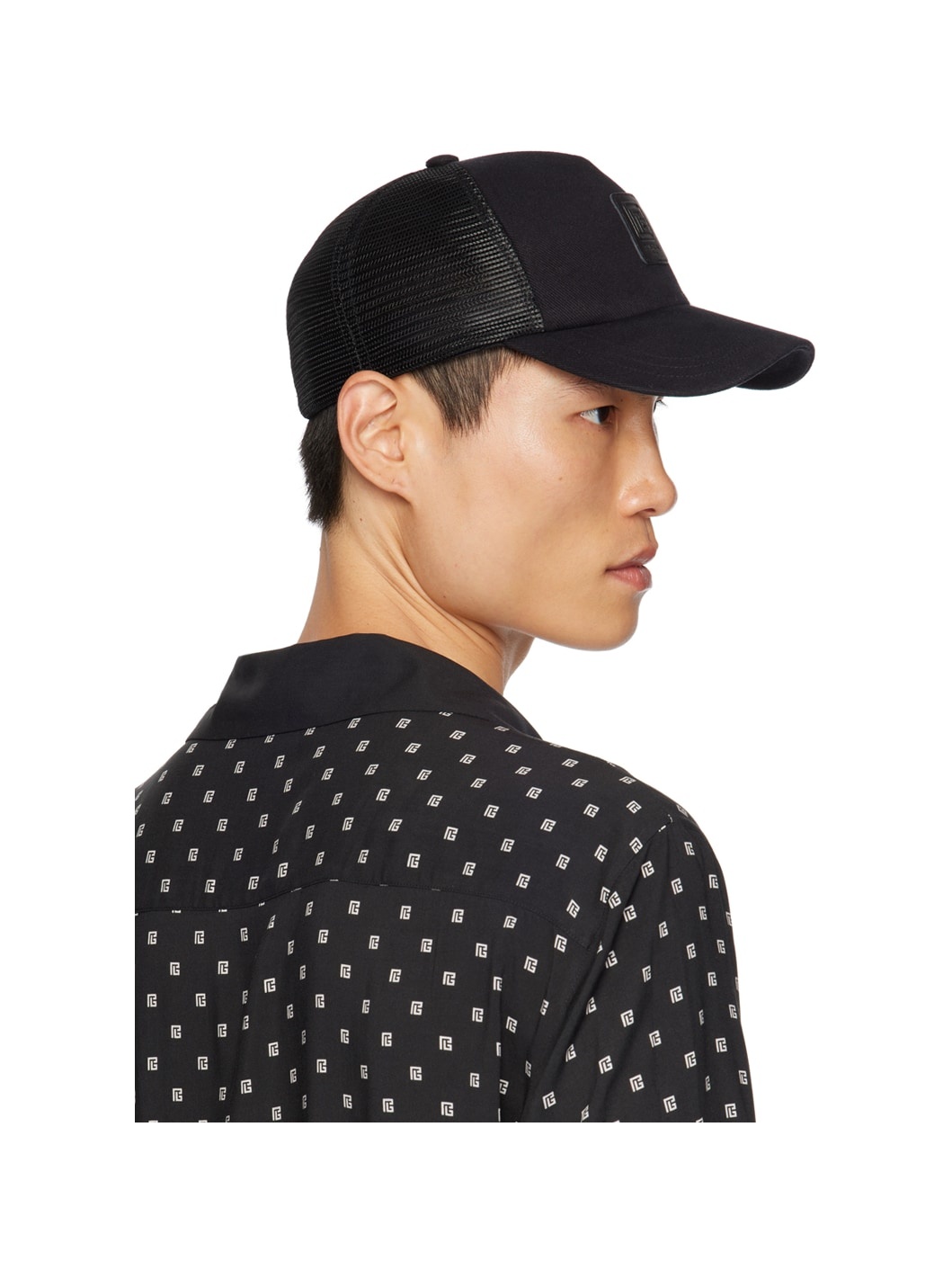 Black Logo Patch Cap - 3