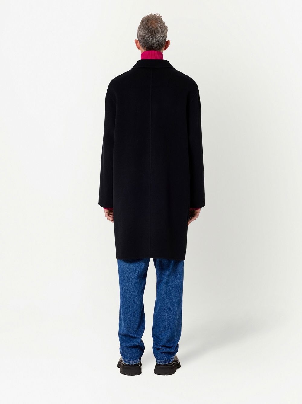 single-breasted car coat - 5