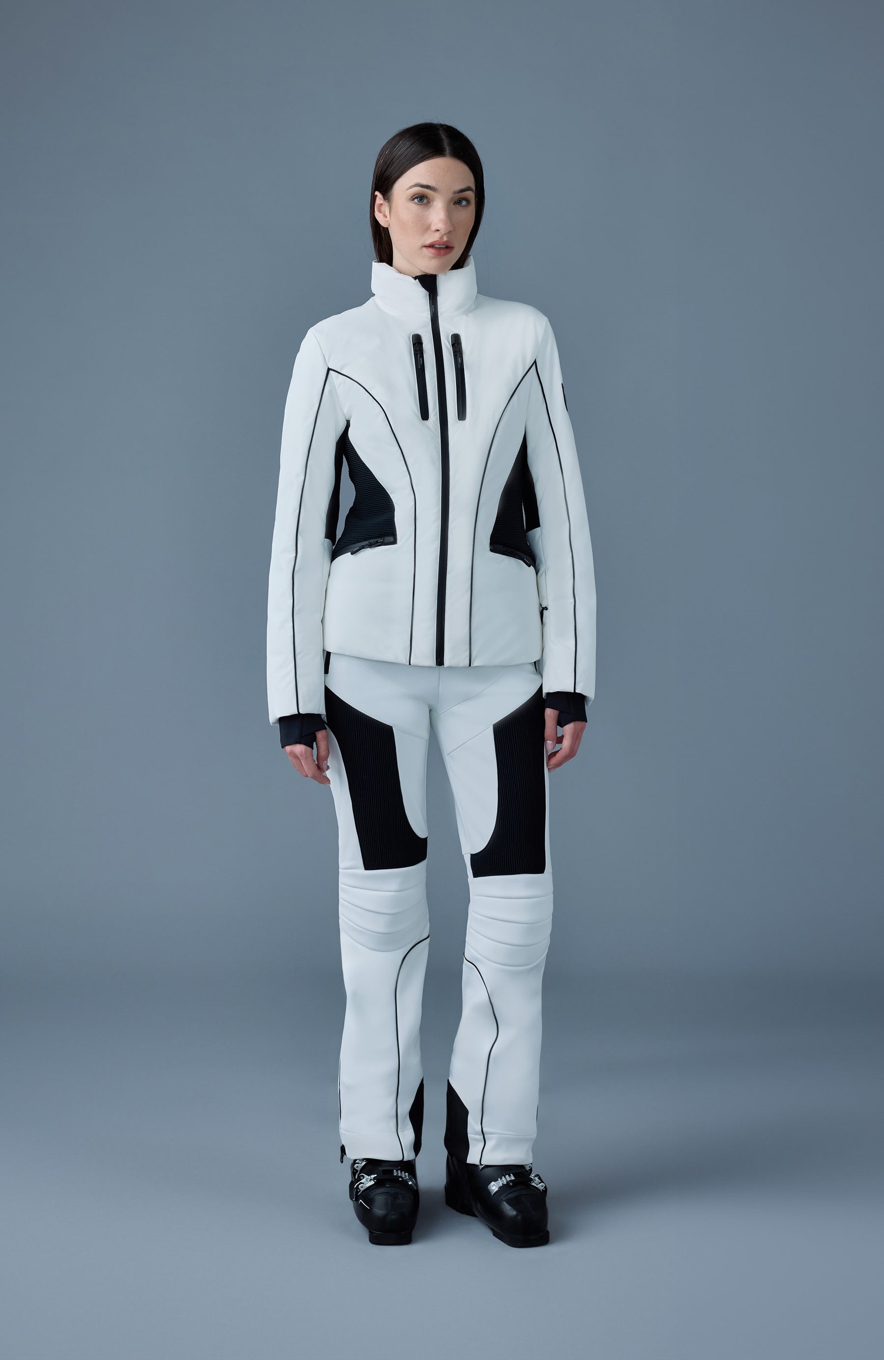 SANDRA Smocked detailed technical ski jacket - 2