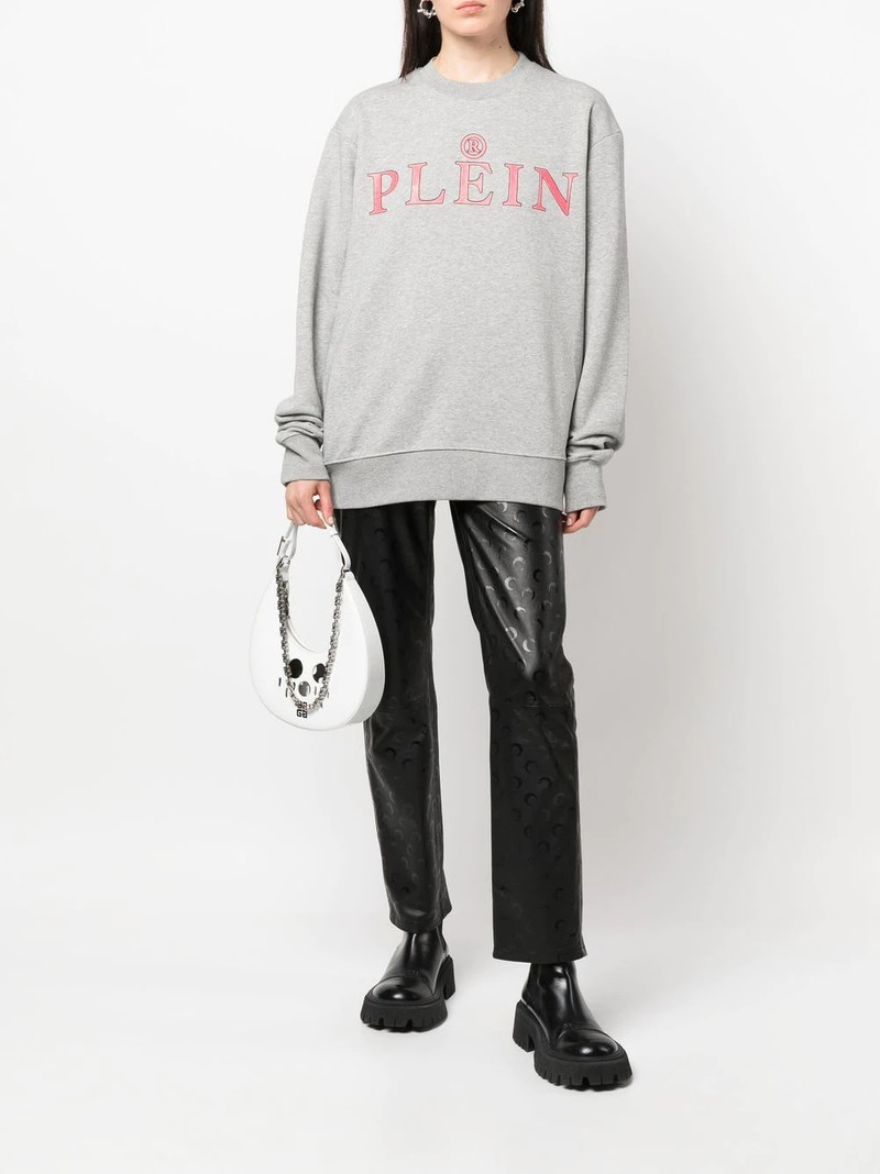 PHILIPP PLEIN logo-print cotton sweatshirt outlook