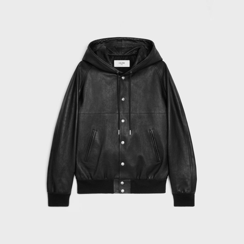 celine loose blouson jacket in soft lambskin - 1