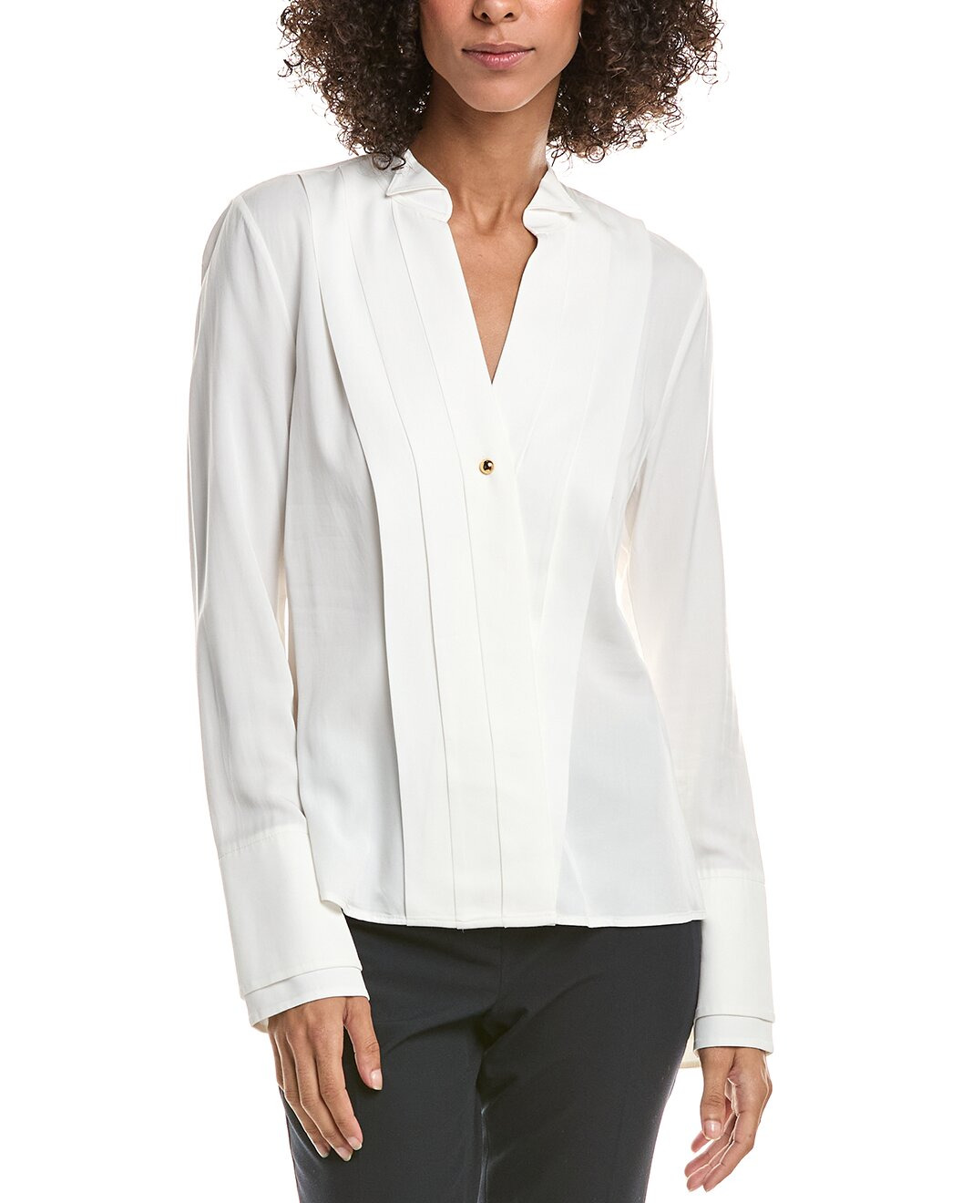 Derek Lam 10 Crosby Tiffany Pleat Front Shirt - 1