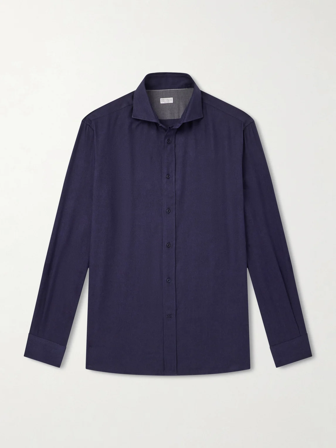 Herringbone Cotton and Lyocell-Blend Shirt - 1