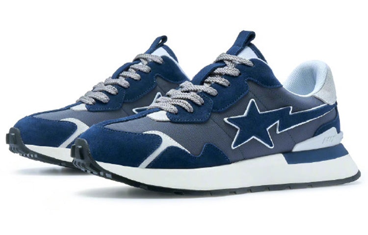 A BATHING APE ROAD STA EXPRESS Leather Low 'Blue' 1I70-191-014-BLUE - 2