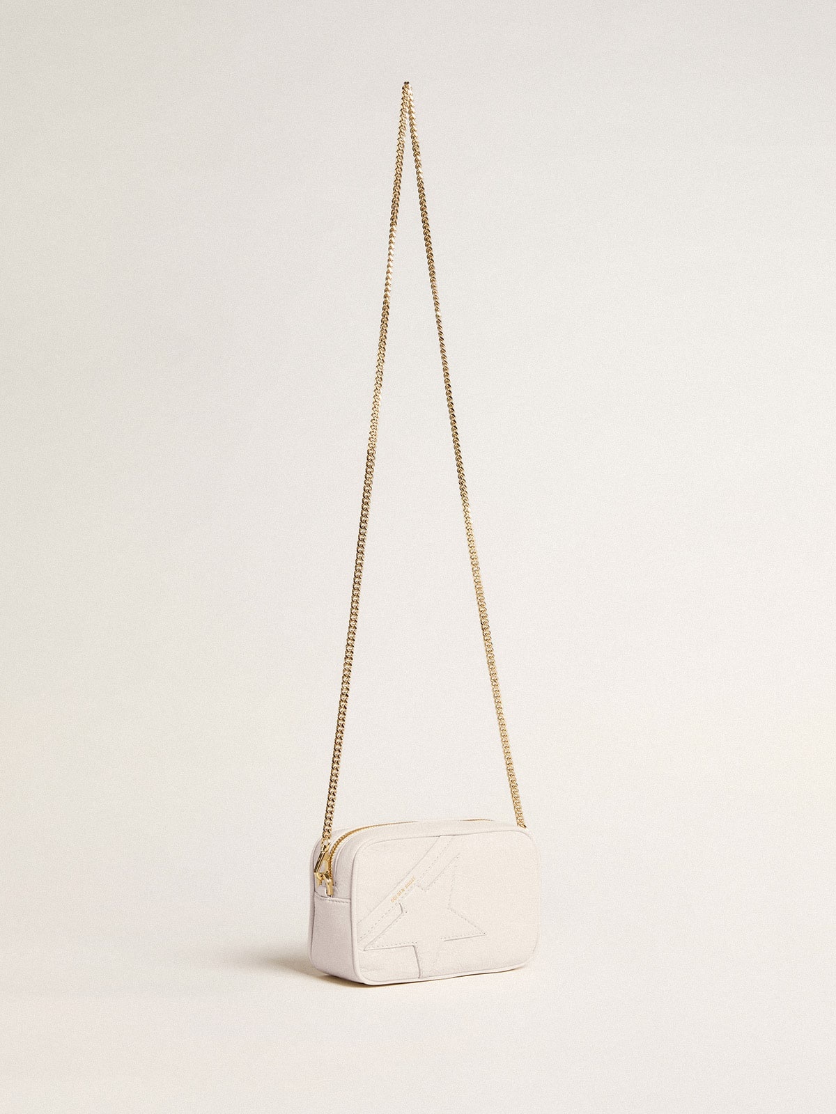 Mini Star Bag in butter-white leather with tone-on-tone star - 3