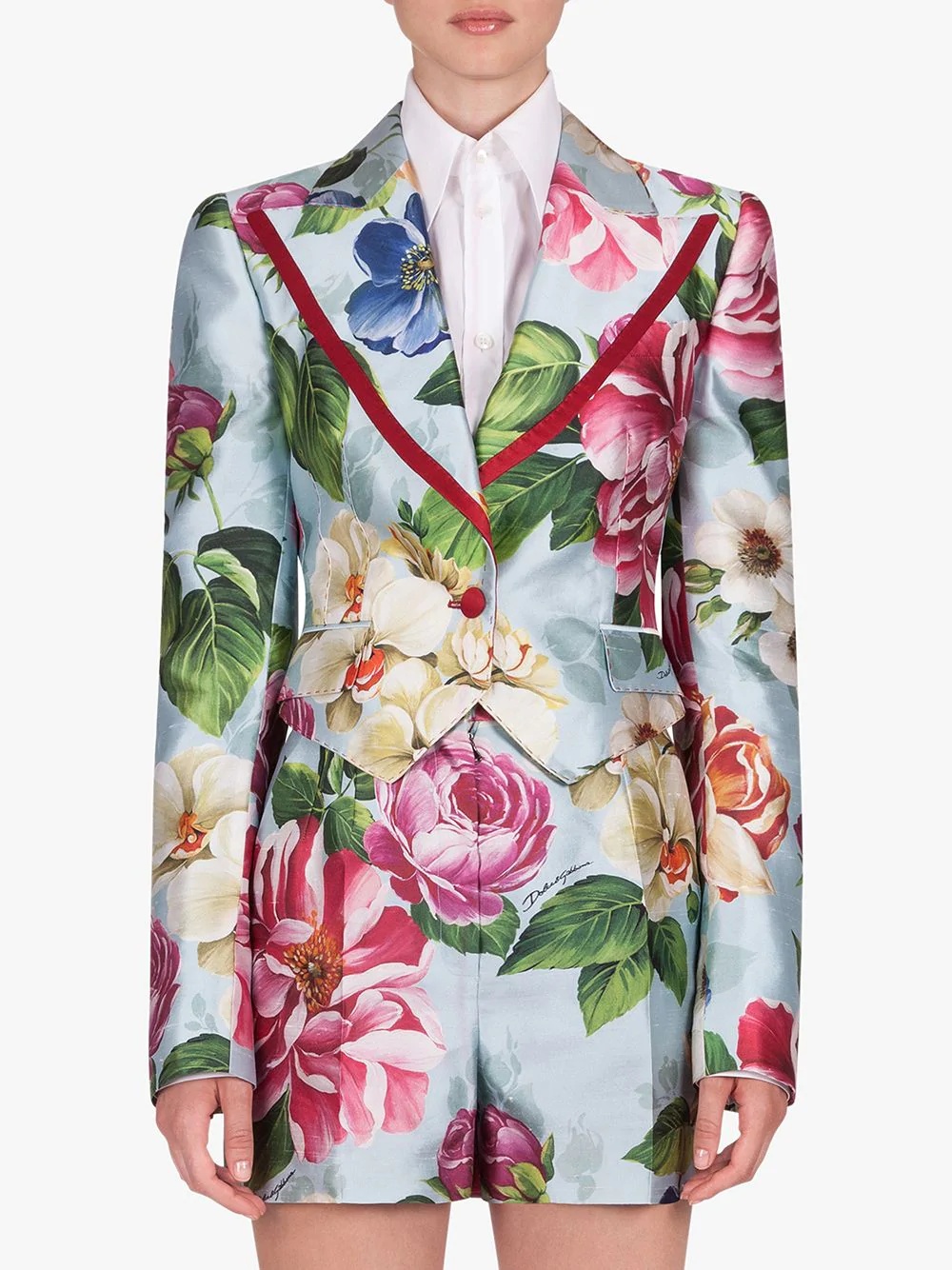 floral-print Spencer jacket - 3