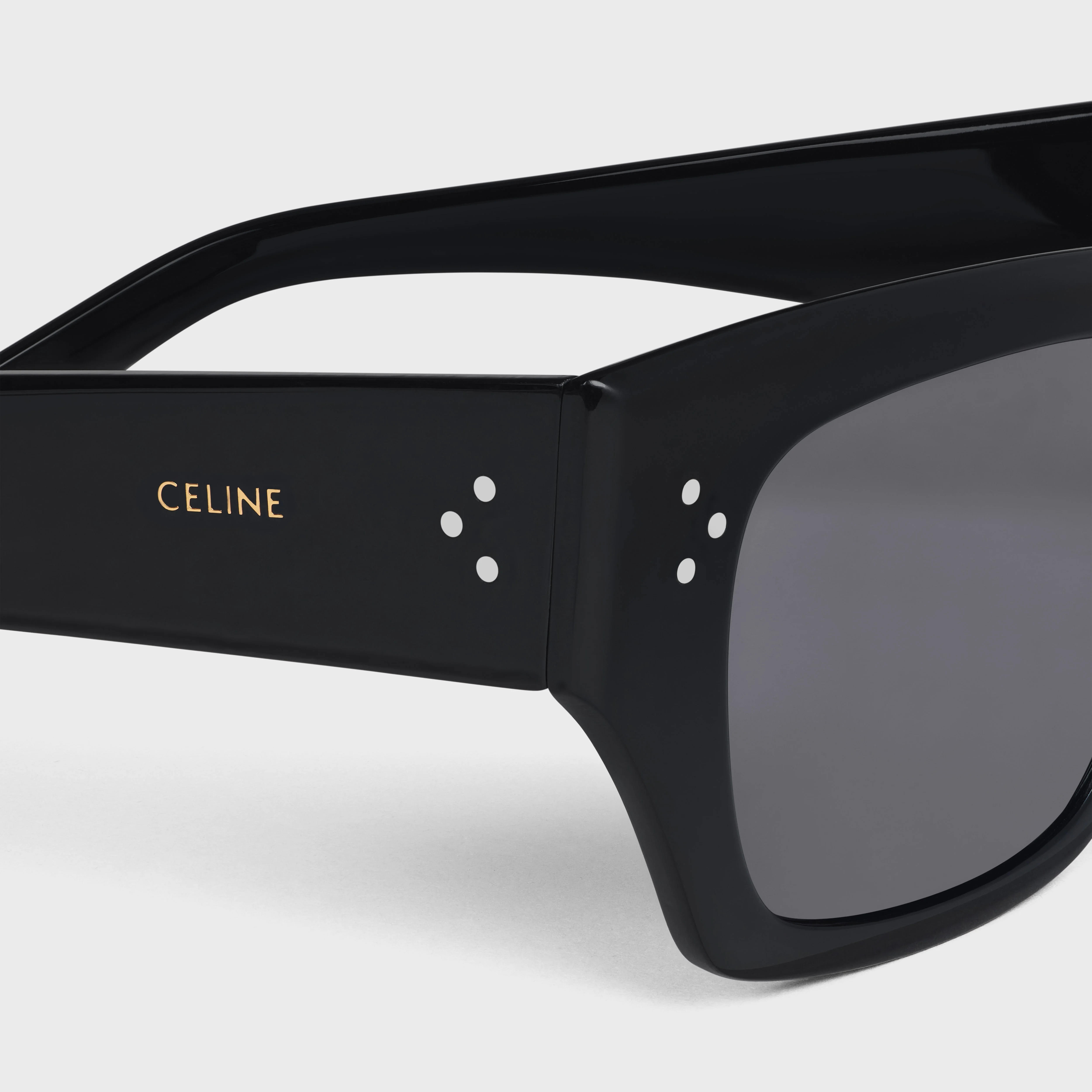 Black Frame 55 Sunglasses in Acetate - 2