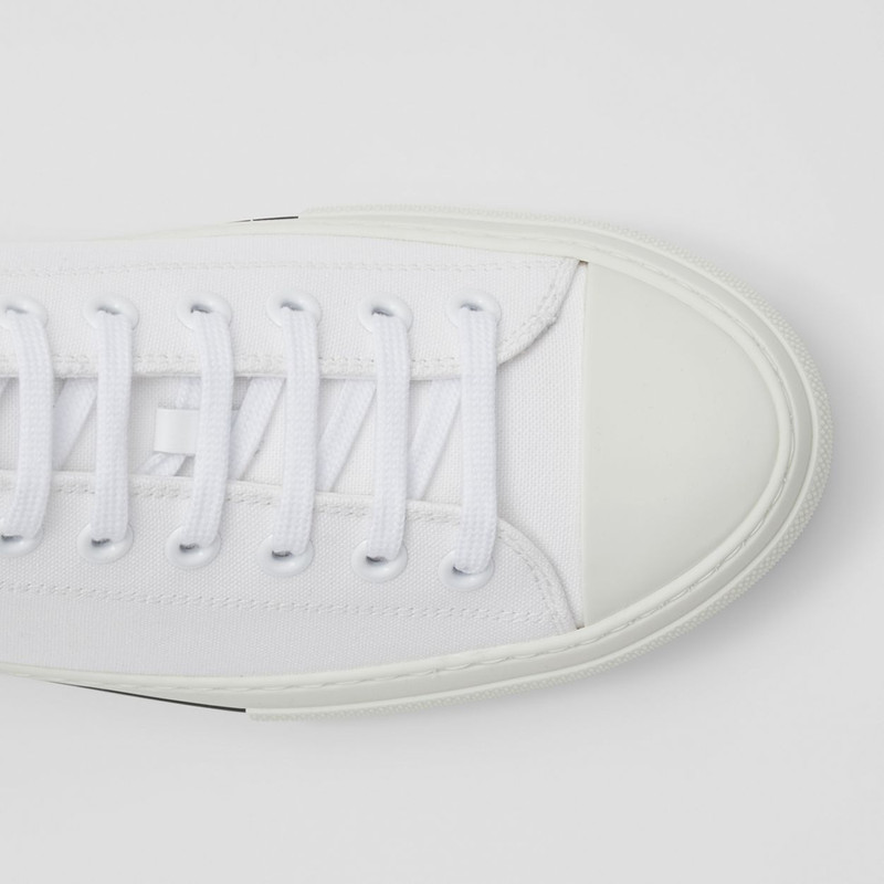 Burberry Logo Detail Cotton Sneakers outlook
