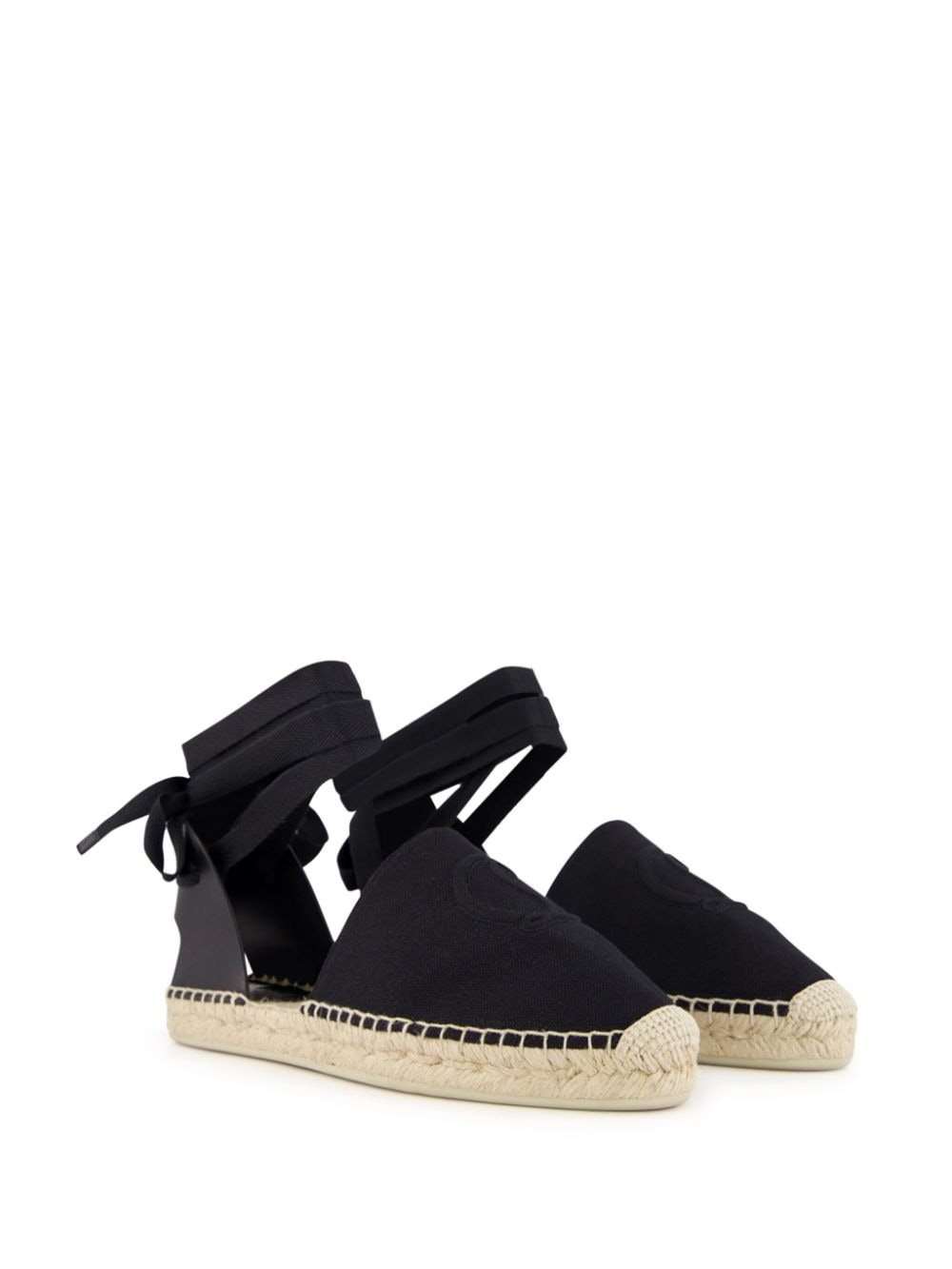 lace-up wedge espadrilles - 5