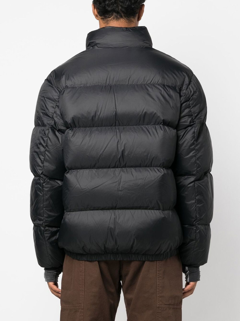 logo-embroidered down puffer jacket 3