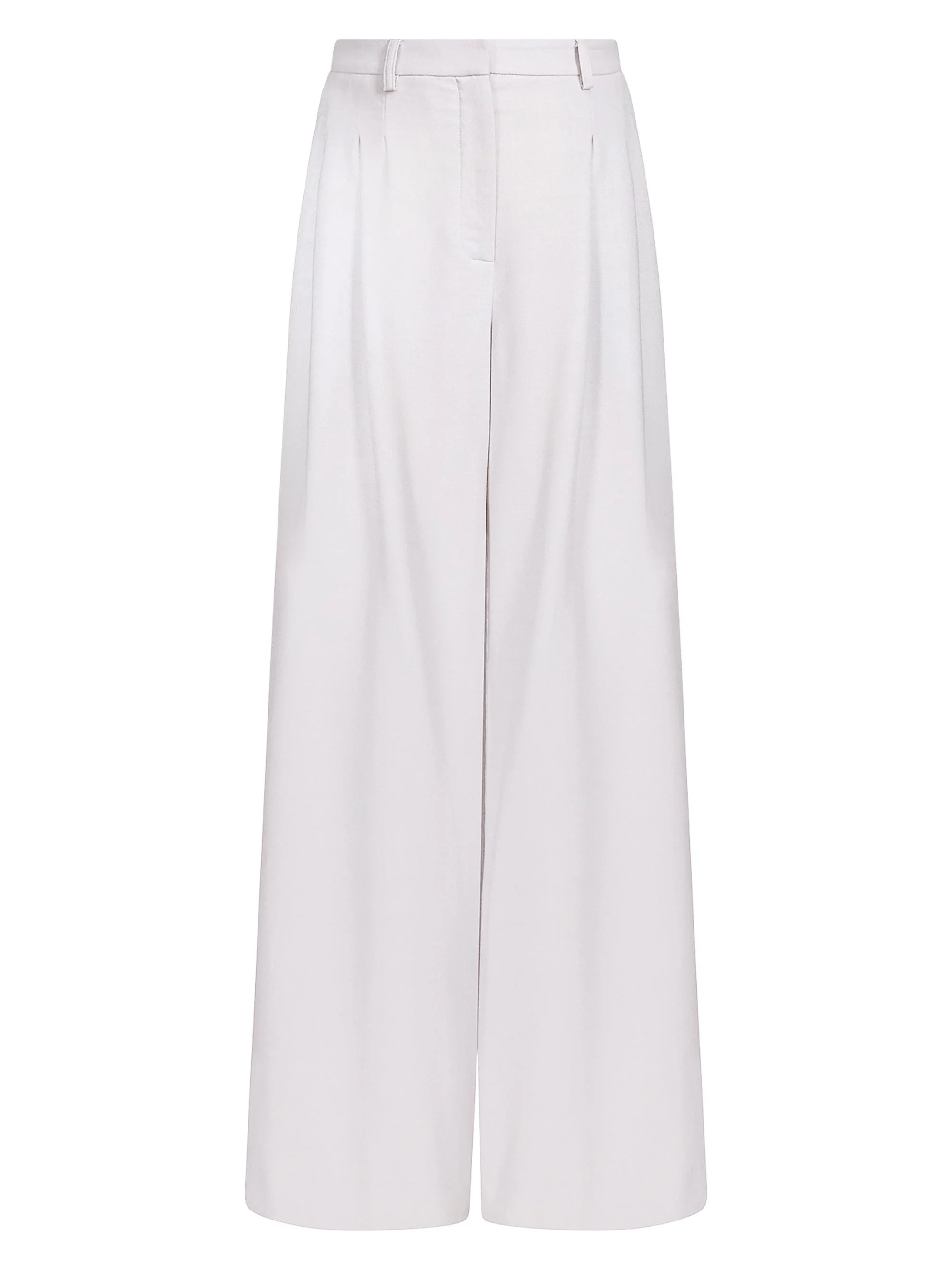 Women's Avery Stretch-Wool Wide-Leg Trousers - Vapor Blue - 1