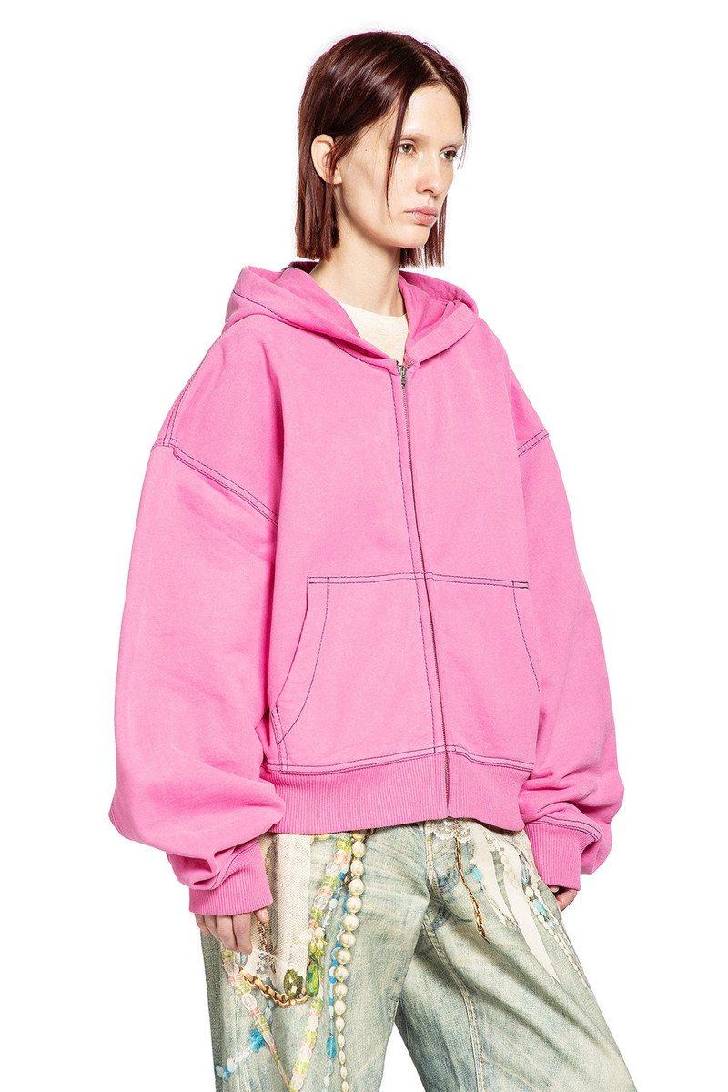 Acne Studios Signature Logo Zip-up Hoodie outlook