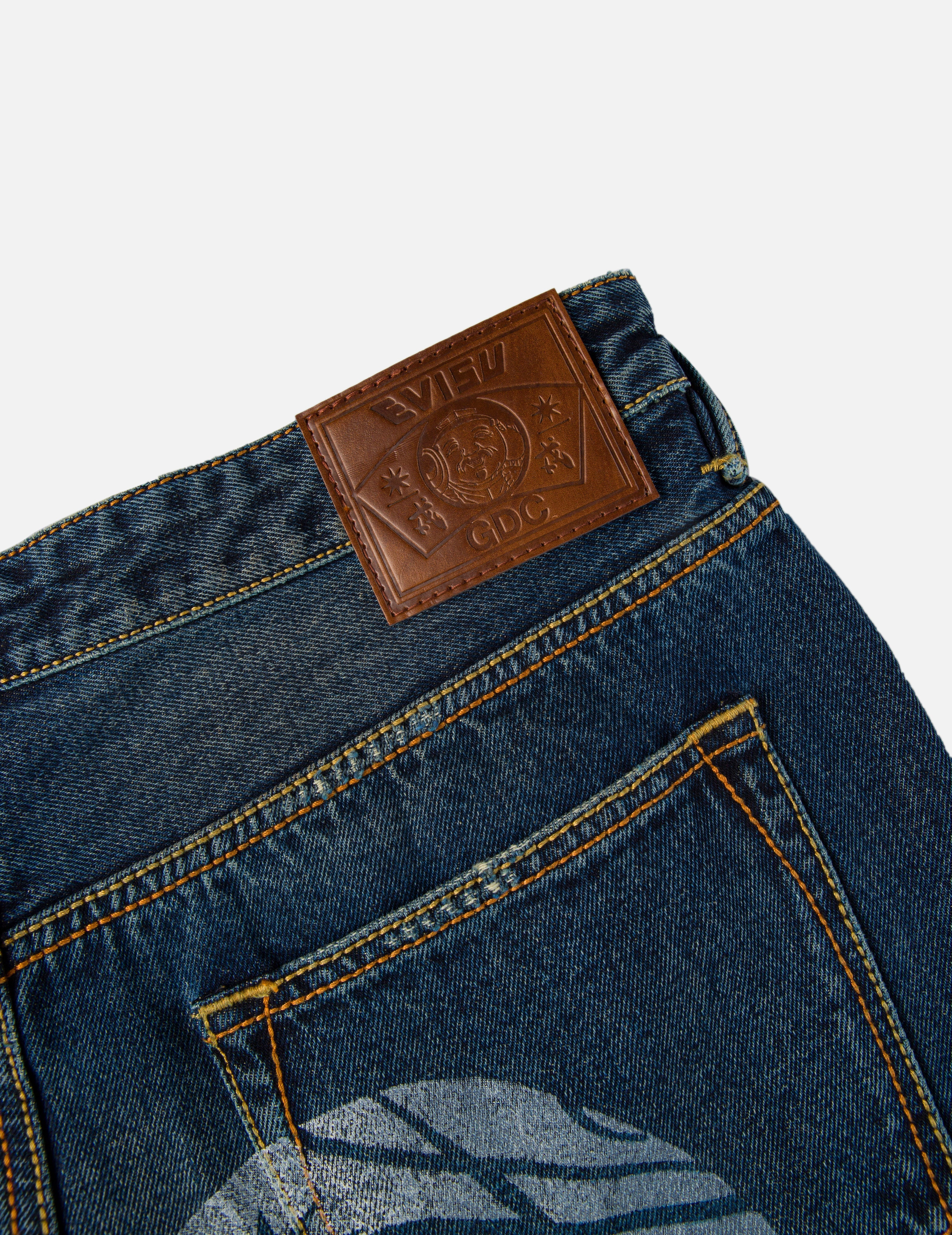 EVISU X GDC Daicock Print Relax Fit Jeans - 8