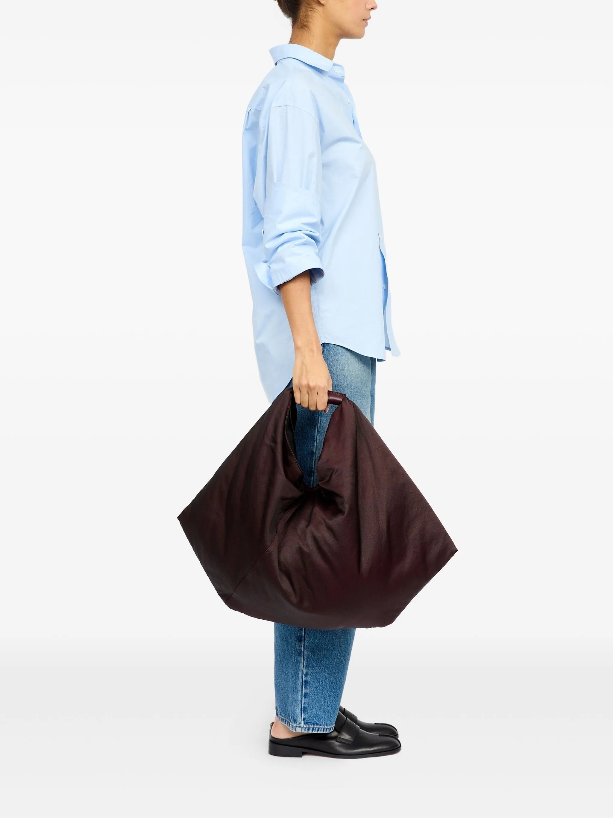 Mm6 Maison Margiela Japanese Leather Tote Bag - 2