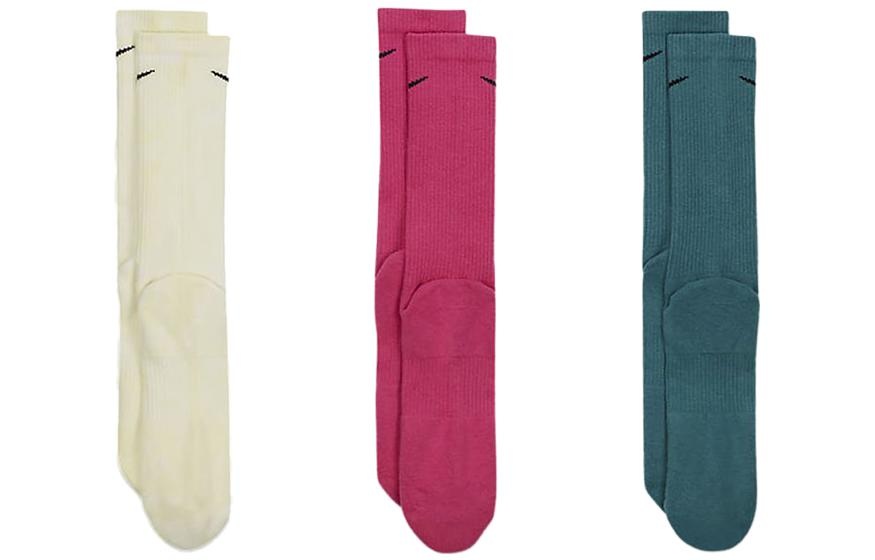 Nike Everyday Plus Cushioned Training Crew Socks (3 Pairs) 'White Red Green' FB9948-904 - 2