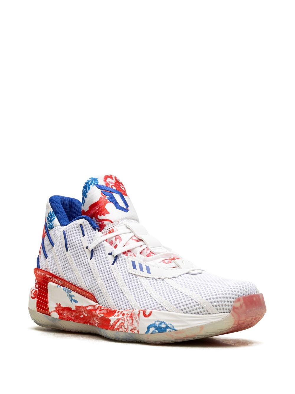 Dame 7 "Fine China - Cloud White/Royal Blue/Vivid Red" sneakers - 2