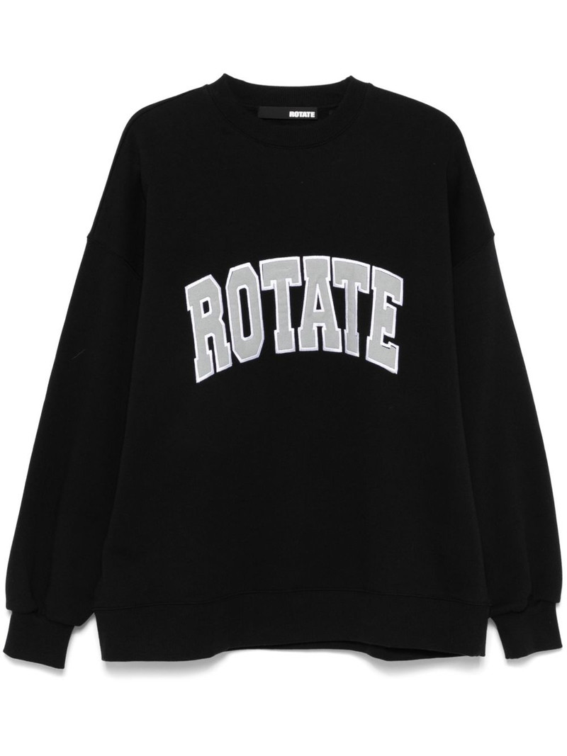 logo-embroidered sweatshirt 1