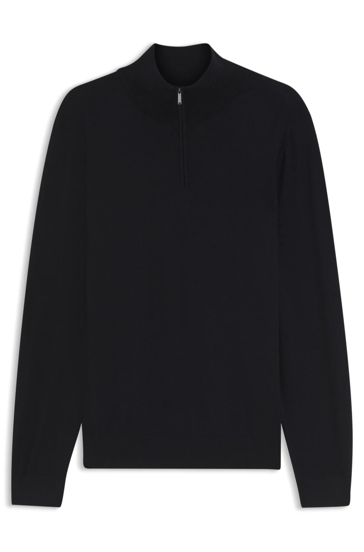 ZIPPER NECK SWEATER IN WOOL, SILK AND CASHMERE - 1